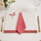 Flamingo Blush Placemat & Napkin Set