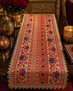 Heritage Paithani Table Runner