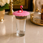 Flamingo Grace Glass Cover Set