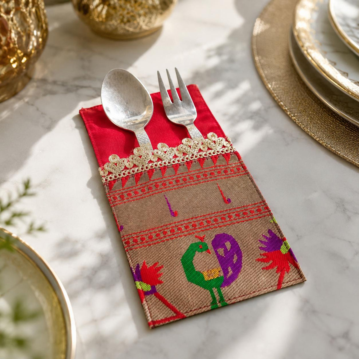 Peacock Royale Cutlery Holder
