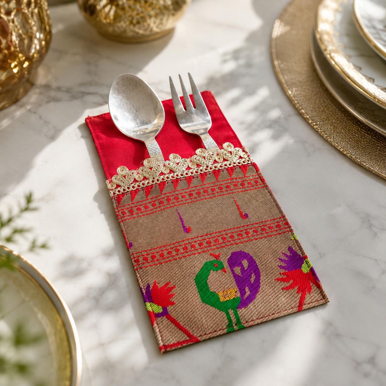 Peacock Royale Cutlery Holder