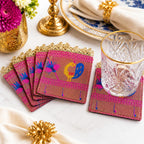 Royal Peacock Heritage Coaster Set
