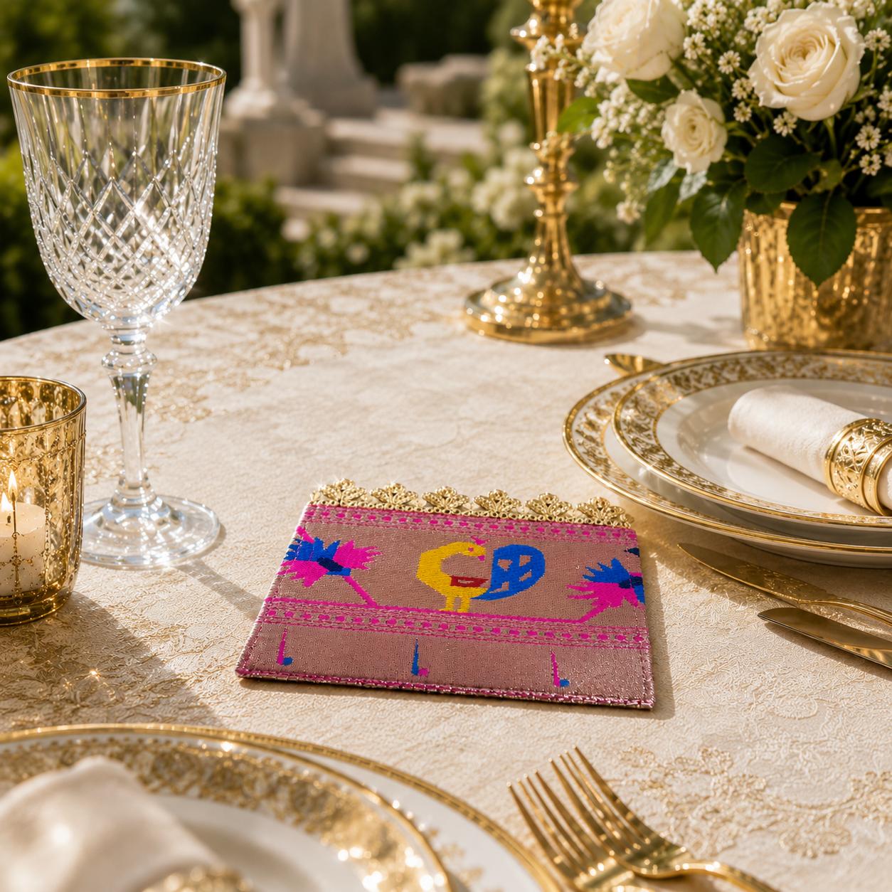 Royal Peacock Heritage Coaster Set
