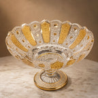 Imperial Crystal Gilded Pedestal Bowl