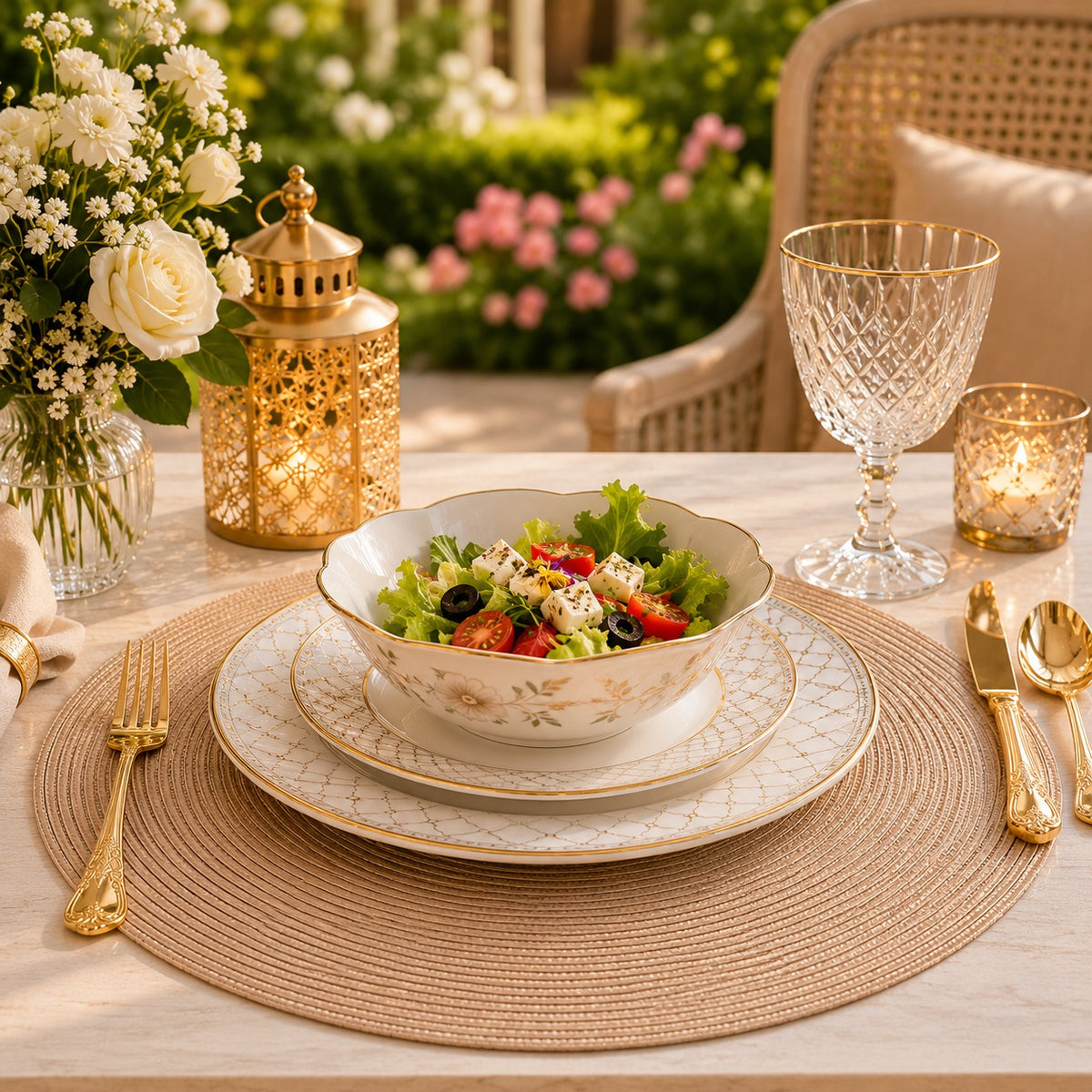 Golden Sand Luxe Placemat