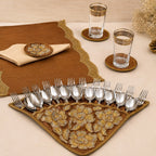 Regal Bloom Fan Cutlery Holder