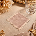 Vintage Blush Lace Coaster