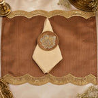 Regal Scallop Embroidered Placemat Set