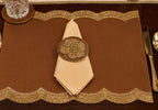 Regal Scallop Embroidered Placemat Set