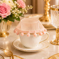 Blush Pom-Pom Glass Cover