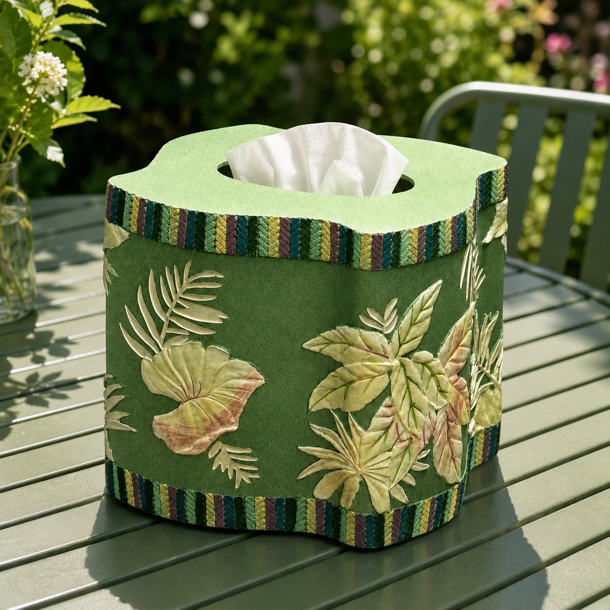 Verdant Tropics Tissue Box