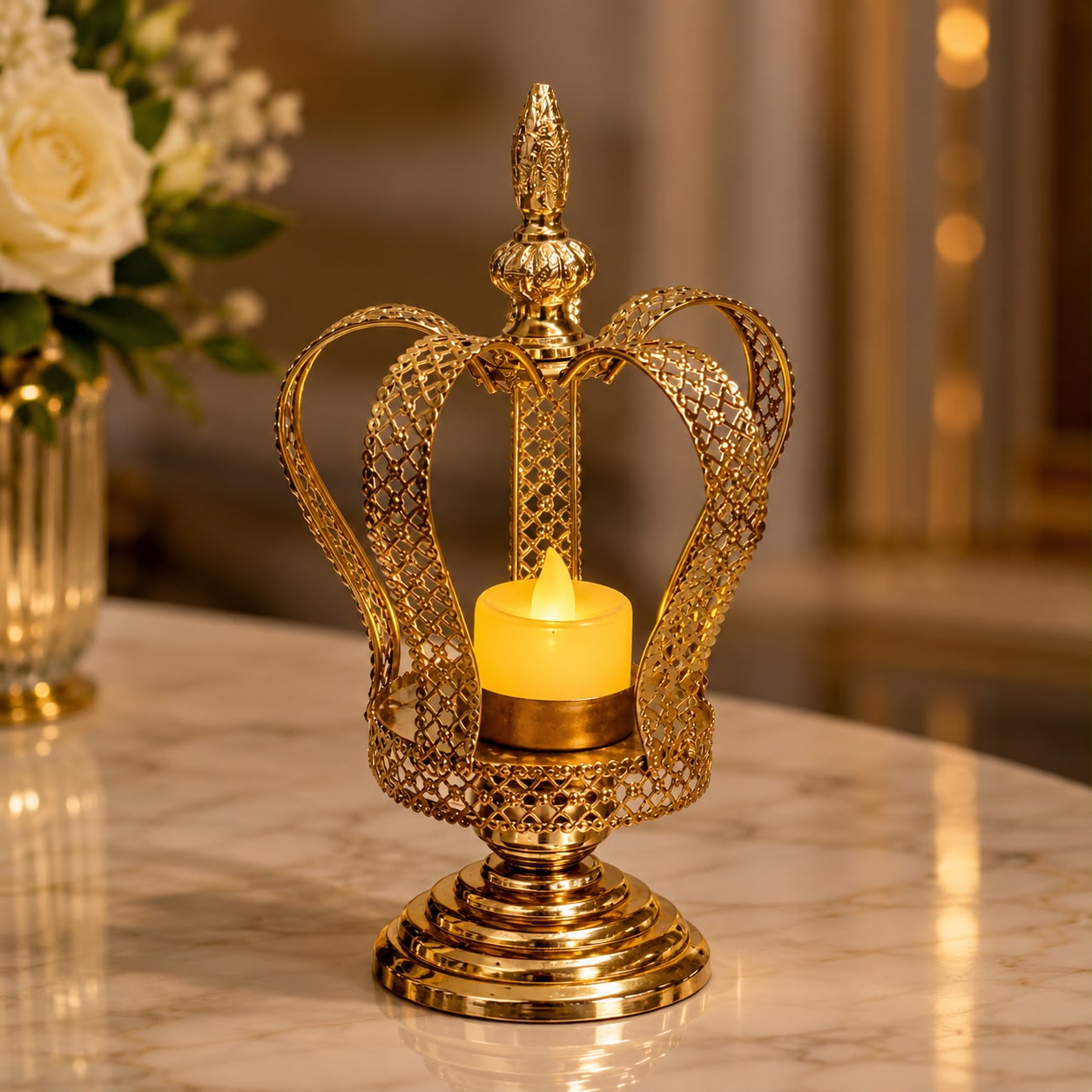 Royal Crown Tea Light Holder