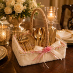 Cottage Charm Cutlery Basket