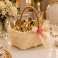 Cottage Charm Cutlery Basket