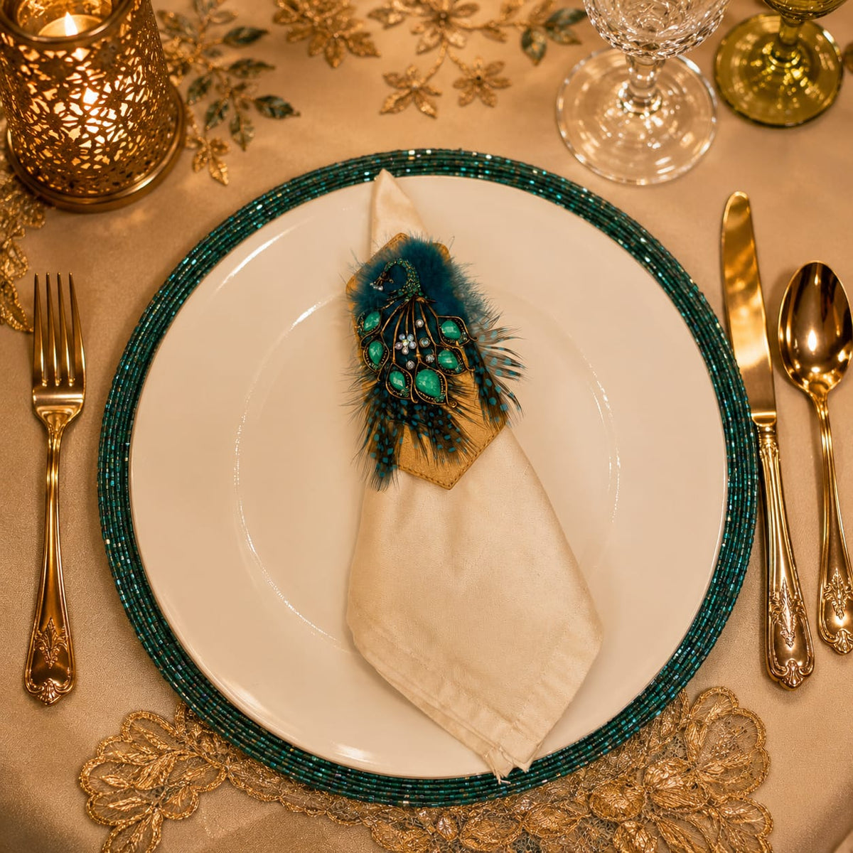 Maharaja Peacock Napkin Ring