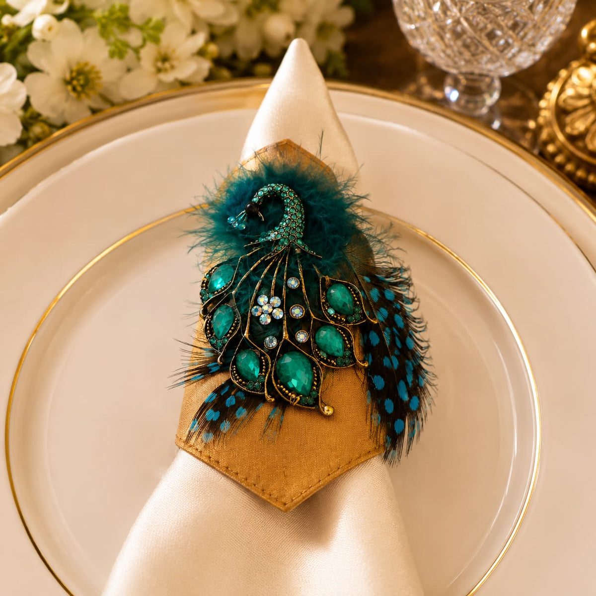 Maharaja Peacock Napkin Ring
