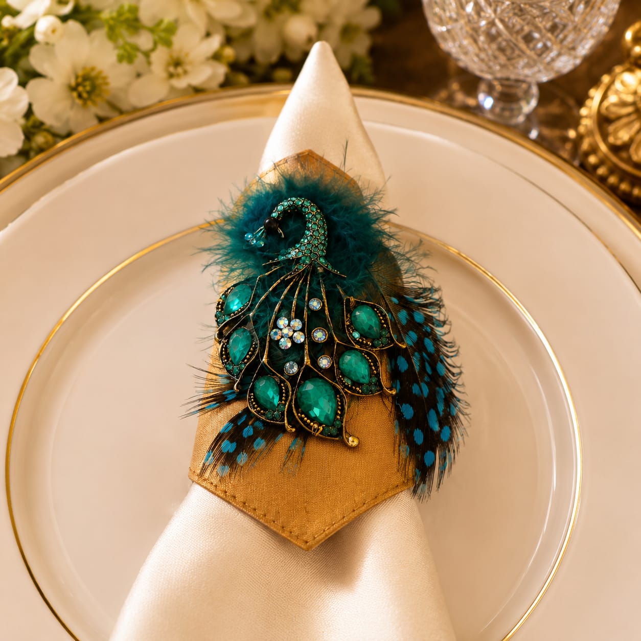 Maharaja Peacock Napkin Ring