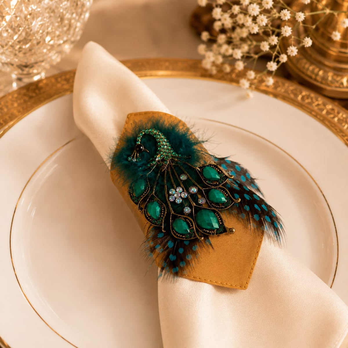 Maharaja Peacock Napkin Ring
