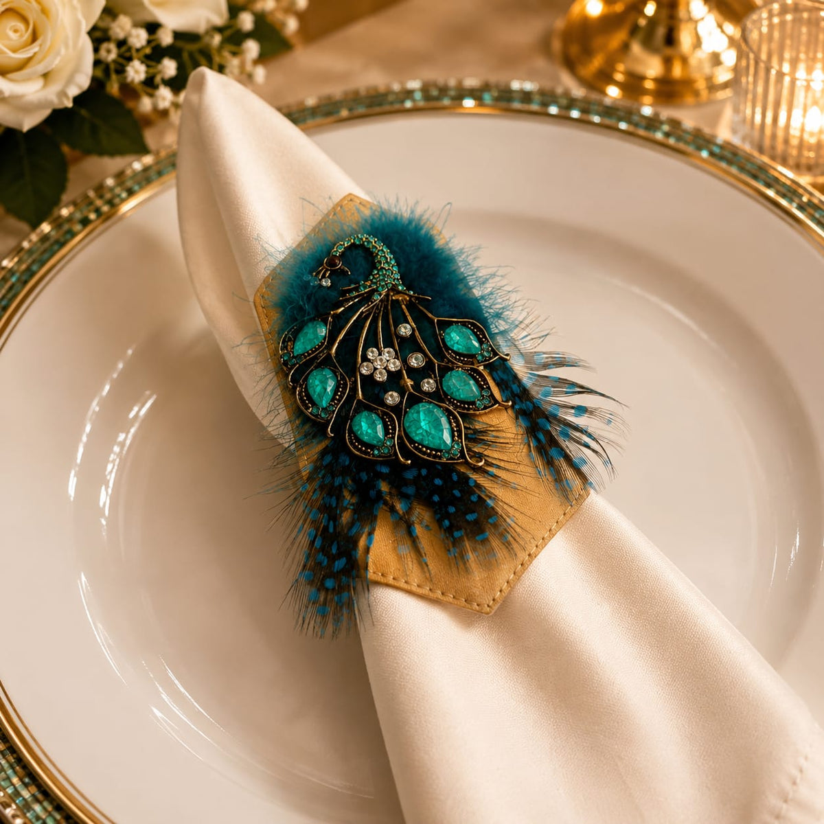 Maharaja Peacock Napkin Ring