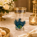 Jewel Feather Glass Charm