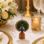 Peacock Menu Card Holder
