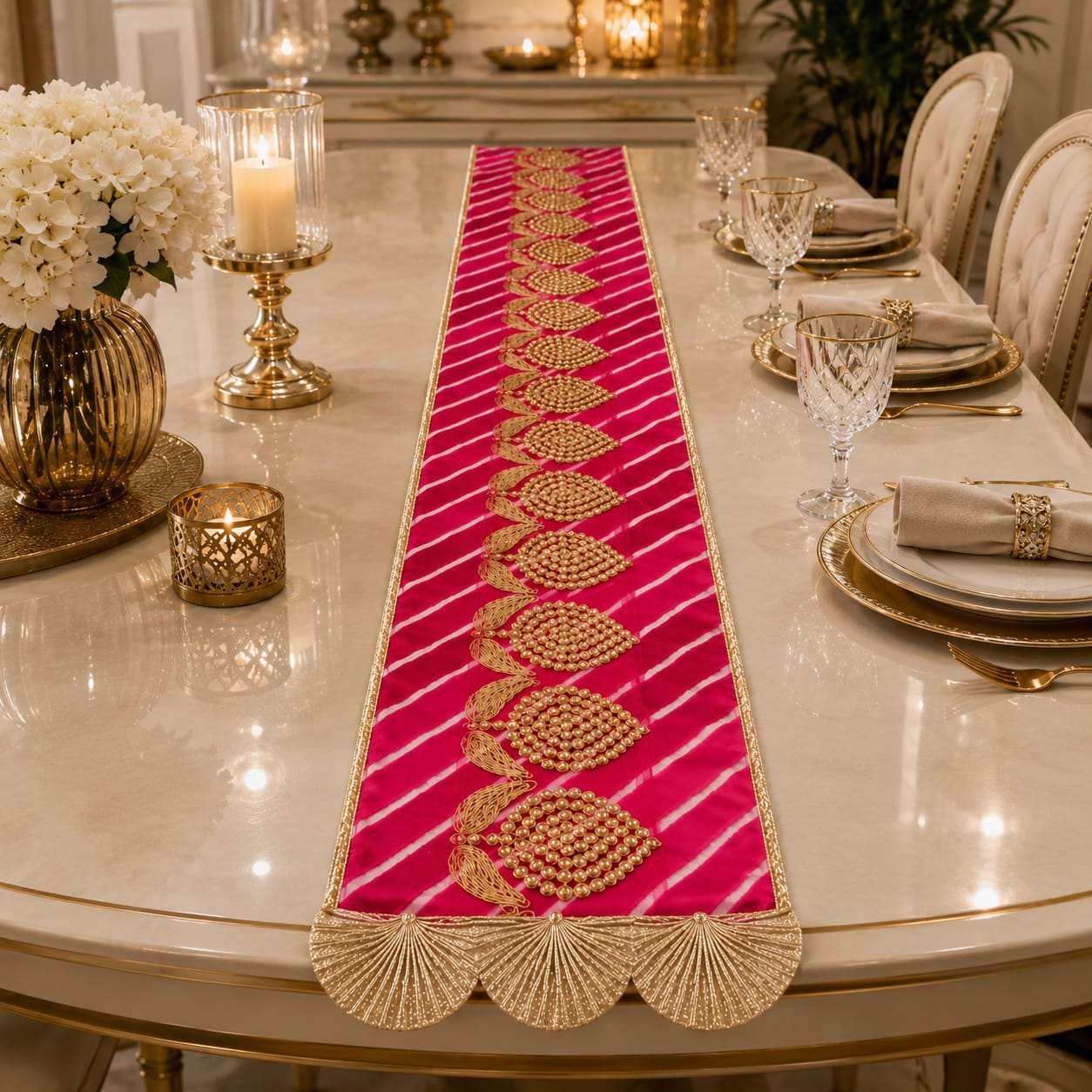 Royal Paithani Jewel Runner