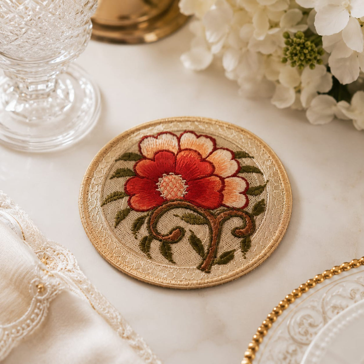 Rosette Bloom Coaster