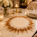 Golden Plume Luxe Placemat