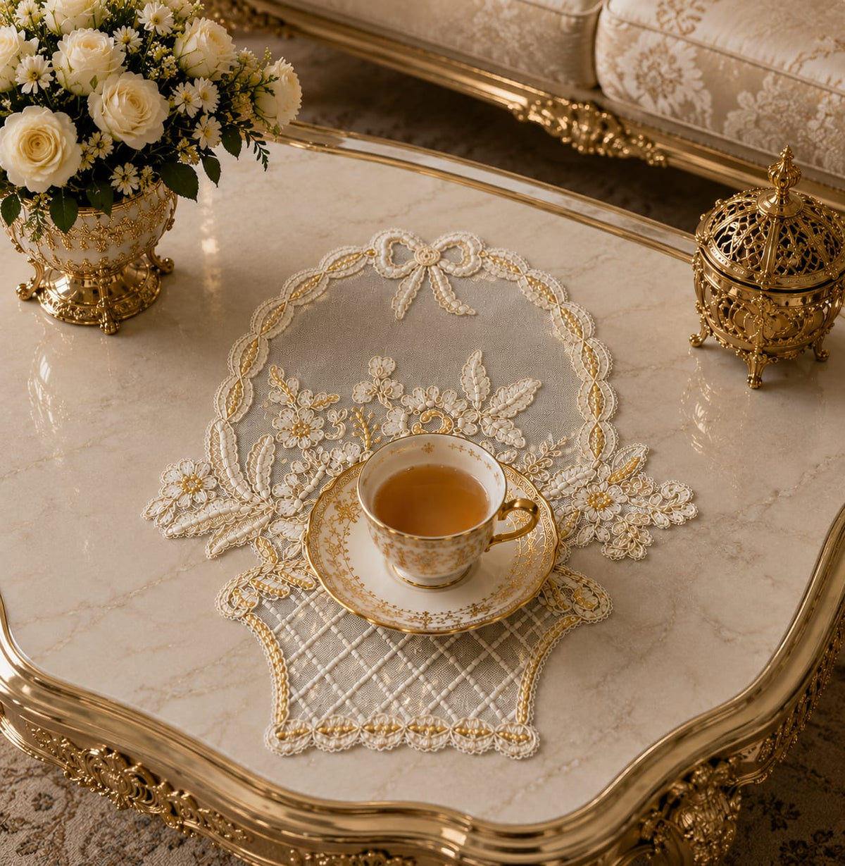 Majestic Blossom Royale Tray Cover