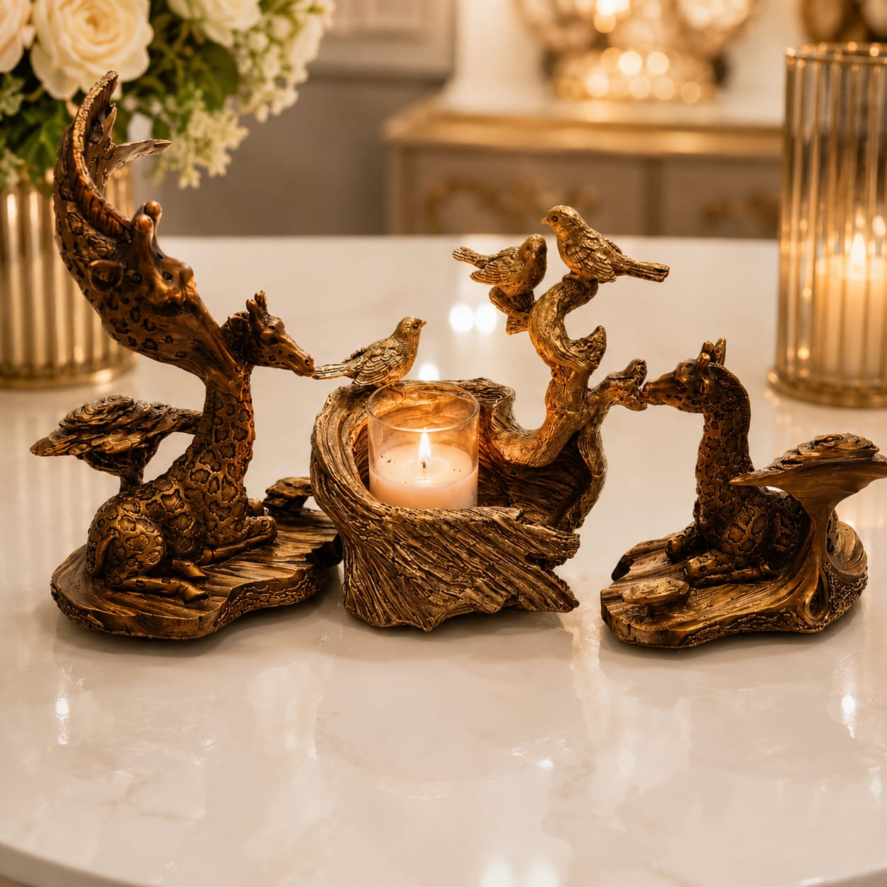 Enchanted Woodland Candle Holder Set