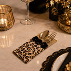 Noir Leopard Cutlery Holder