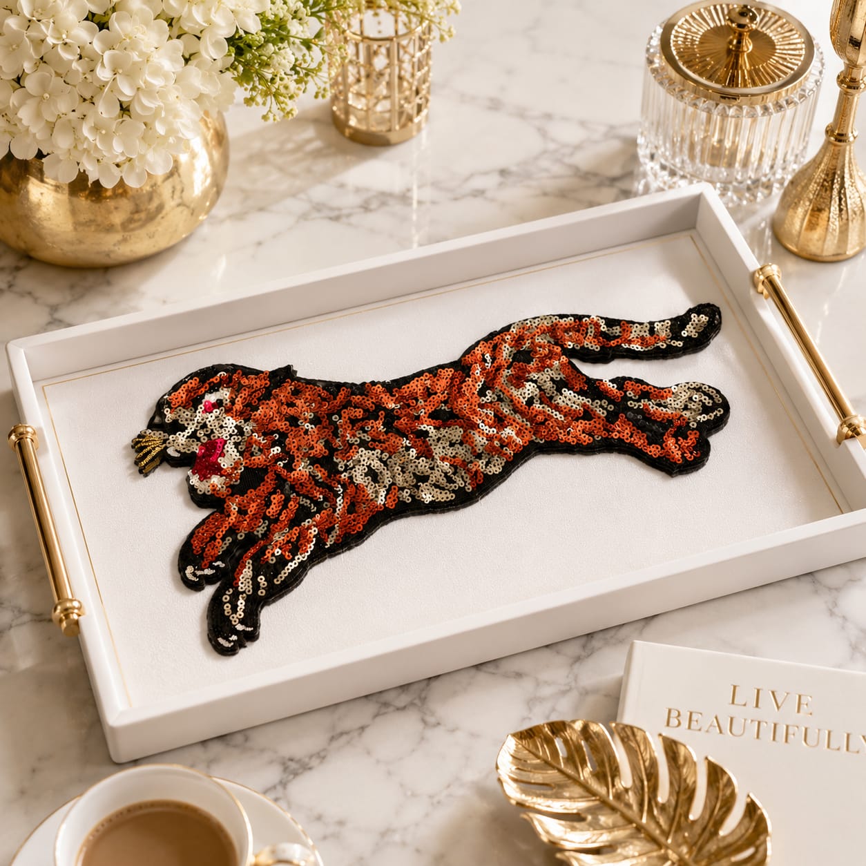 Majestic Tiger Tray Mat