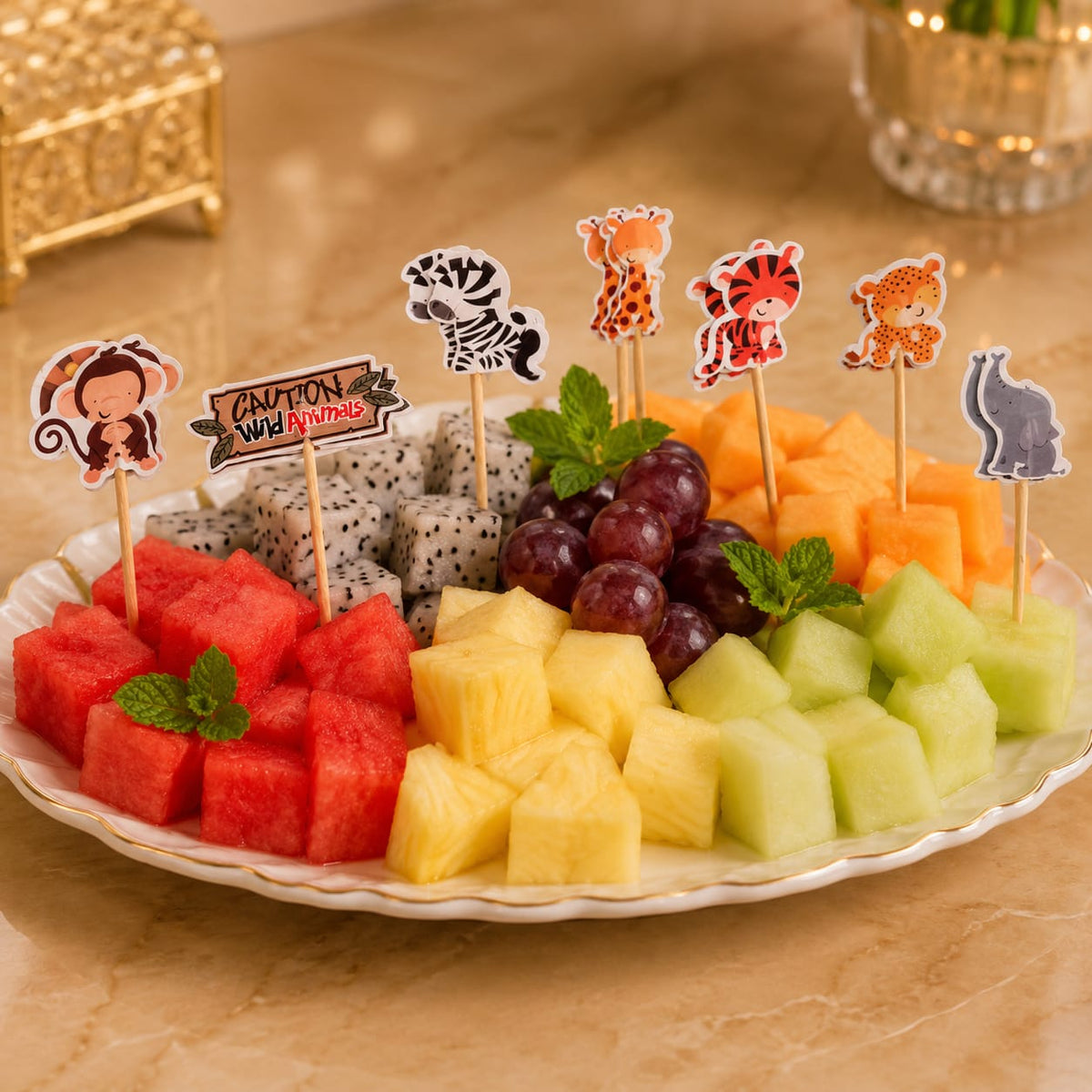 Golden Bull Menu Card Holder