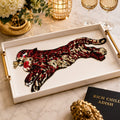 Crimson Tiger Tray Mat