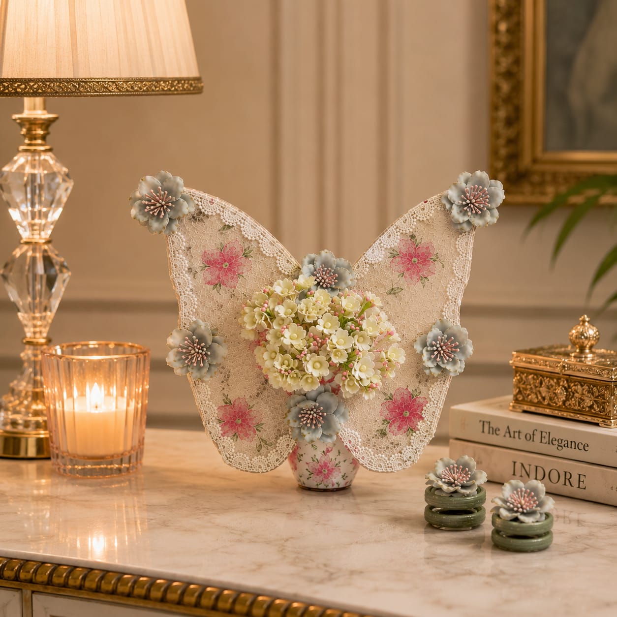 Blooming Butterfly Vase