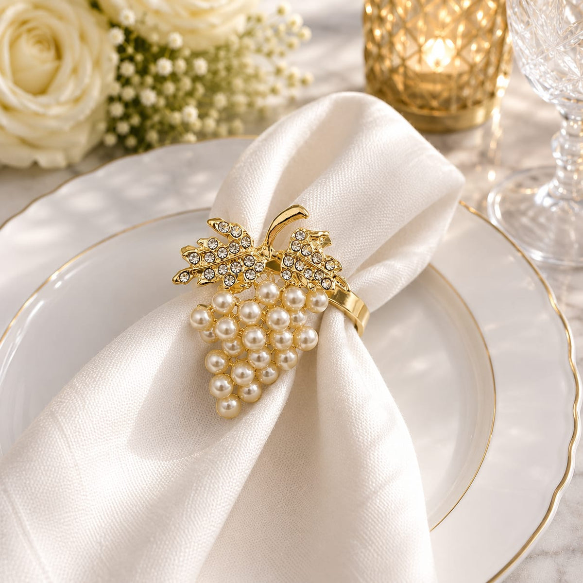 Vintage Vineyard Napkin Ring