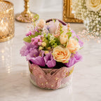 Lavender Bloom Floral Basket
