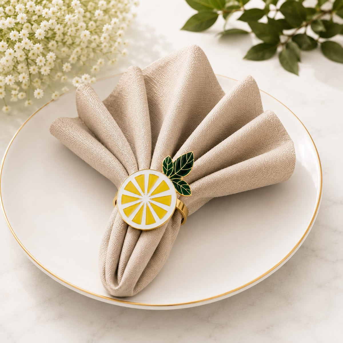 Citrus Blossom Napkin Ring