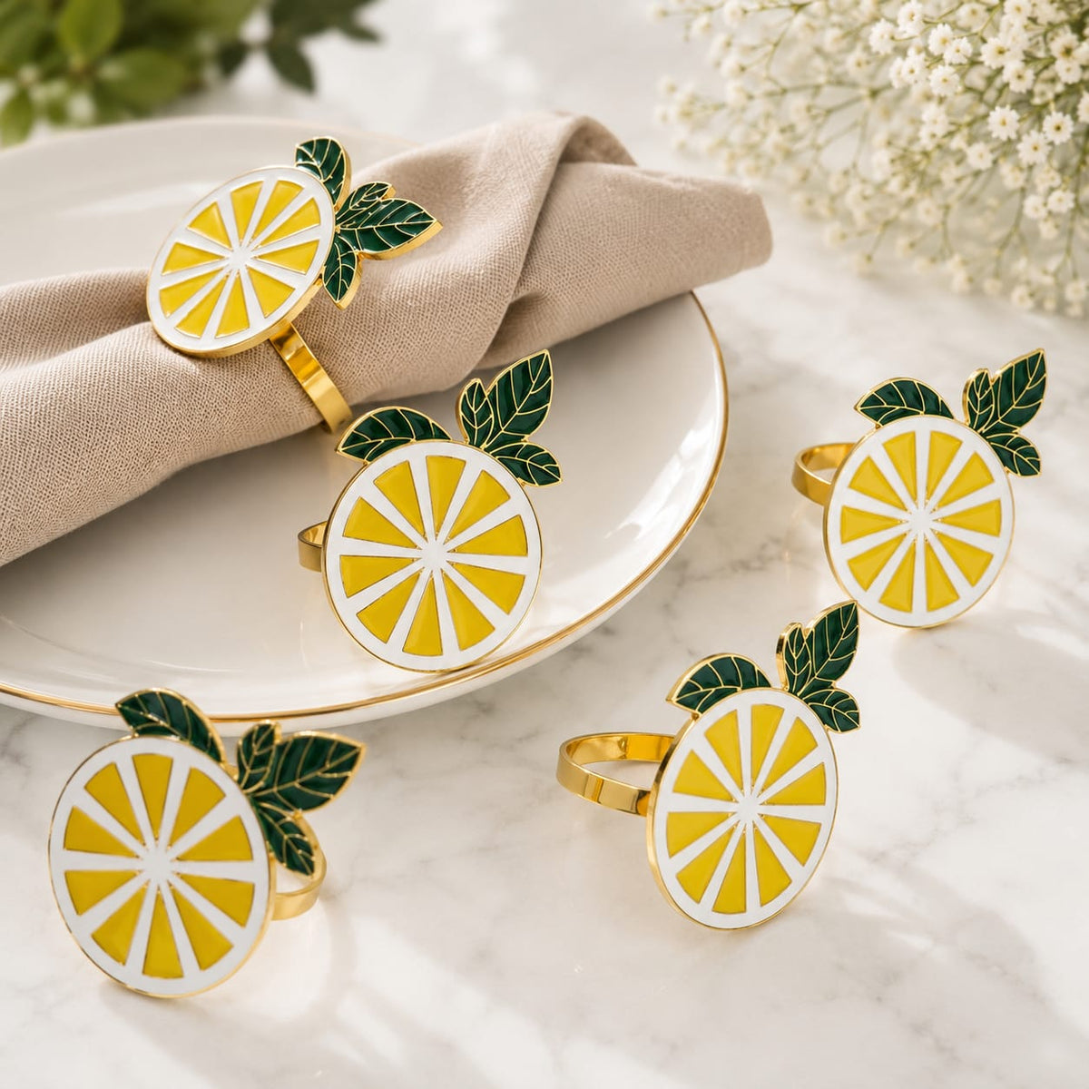 Citrus Blossom Napkin Ring