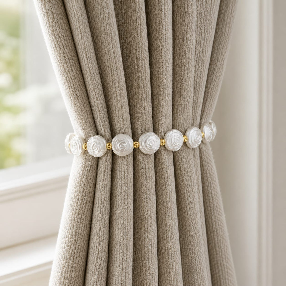 Opulent Blossom Curtain Holder