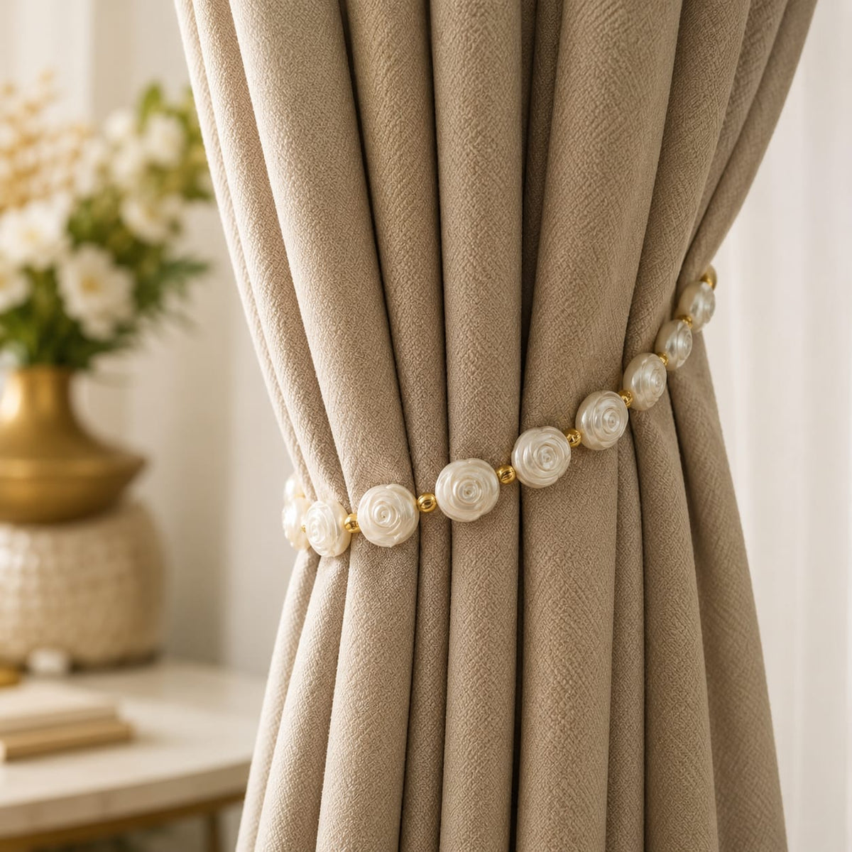 Opulent Blossom Curtain Holder