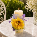 Sunflower Garden Glass Charm