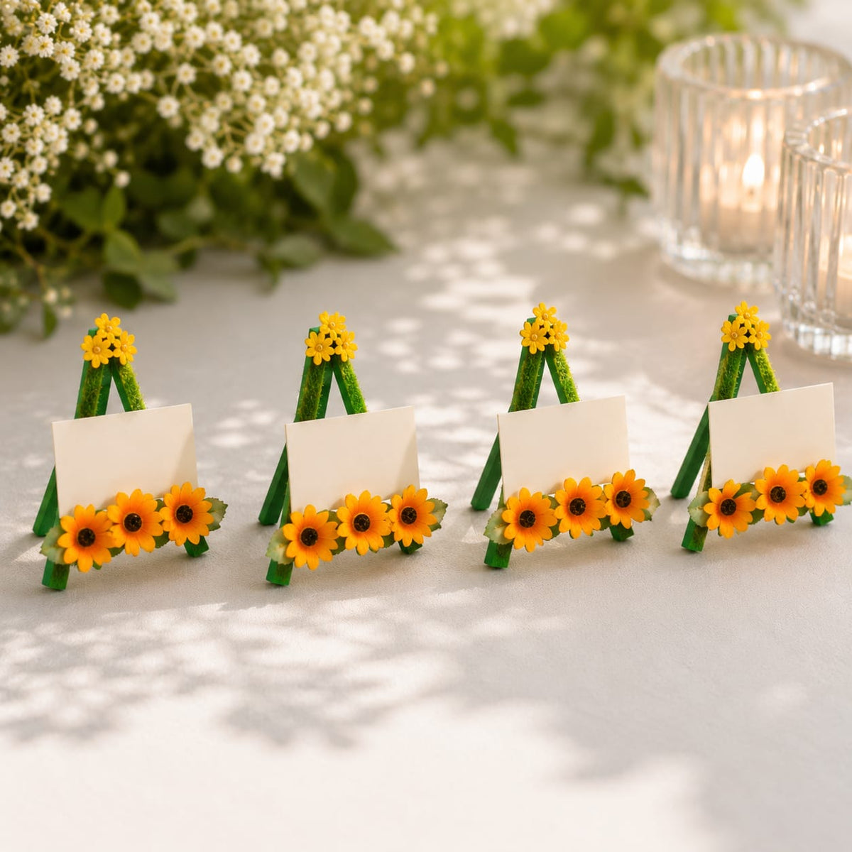 Sunflower Bloom Place Card Holder