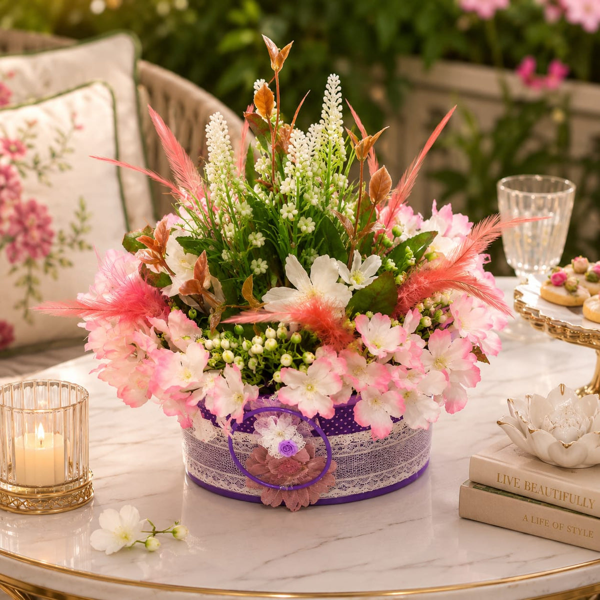 Maison Fleur Basket Vase