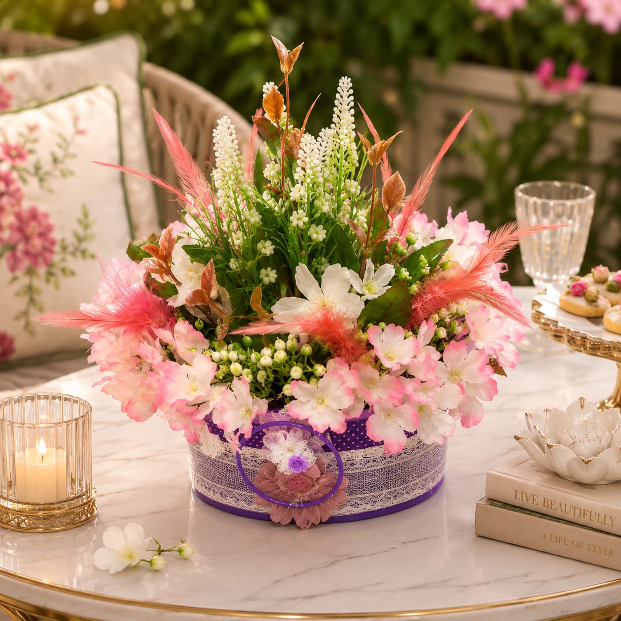 Maison Fleur Basket Vase