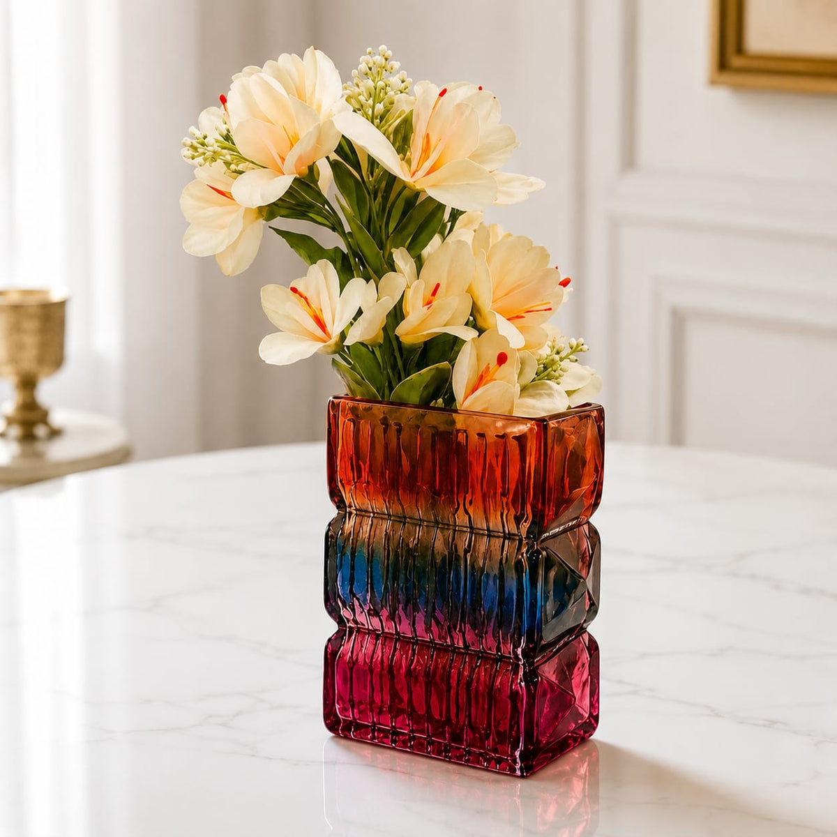 Aurora Prism Glass Vase