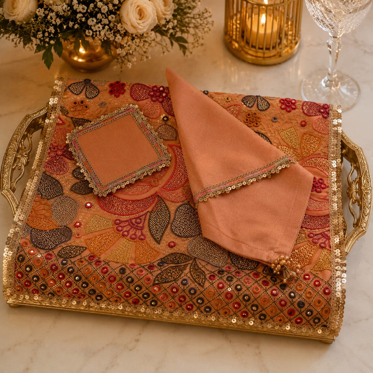 Peach Royale Heritage Dining Set