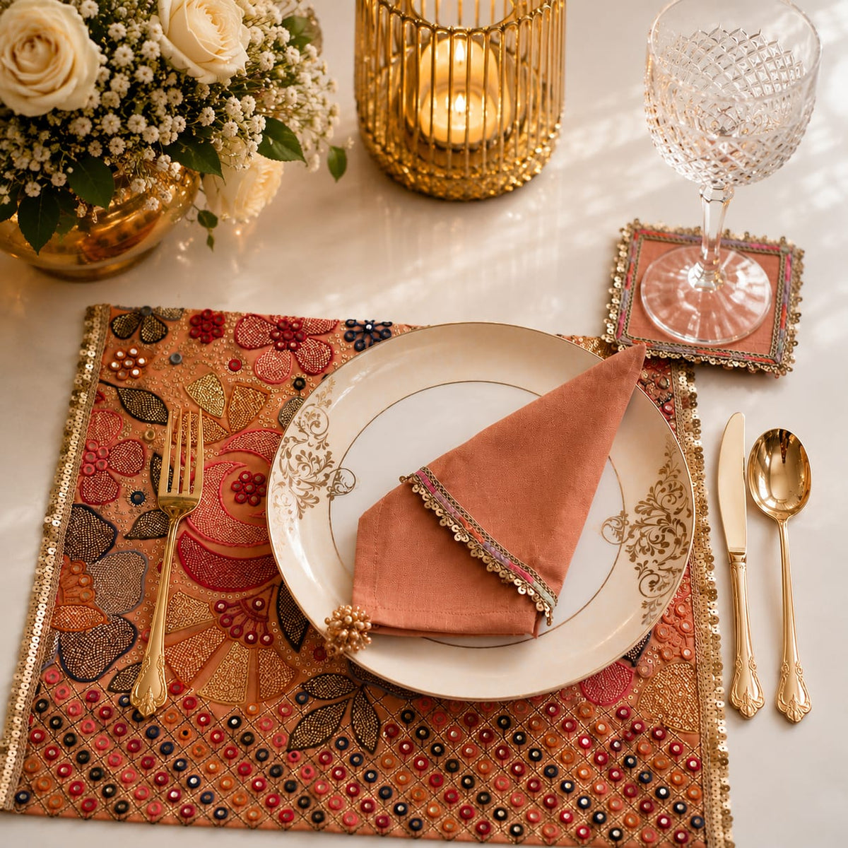 Peach Royale Heritage Dining Set
