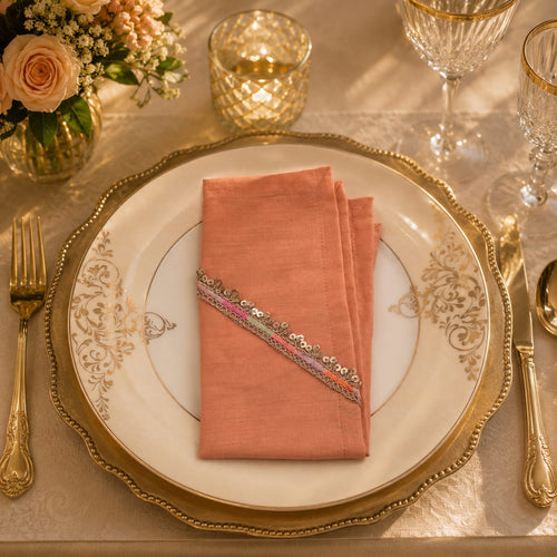 Peach Petal Luxe Napkin