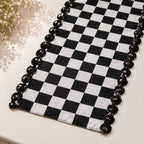 Monochrome Royale Checkerboard Table Runner